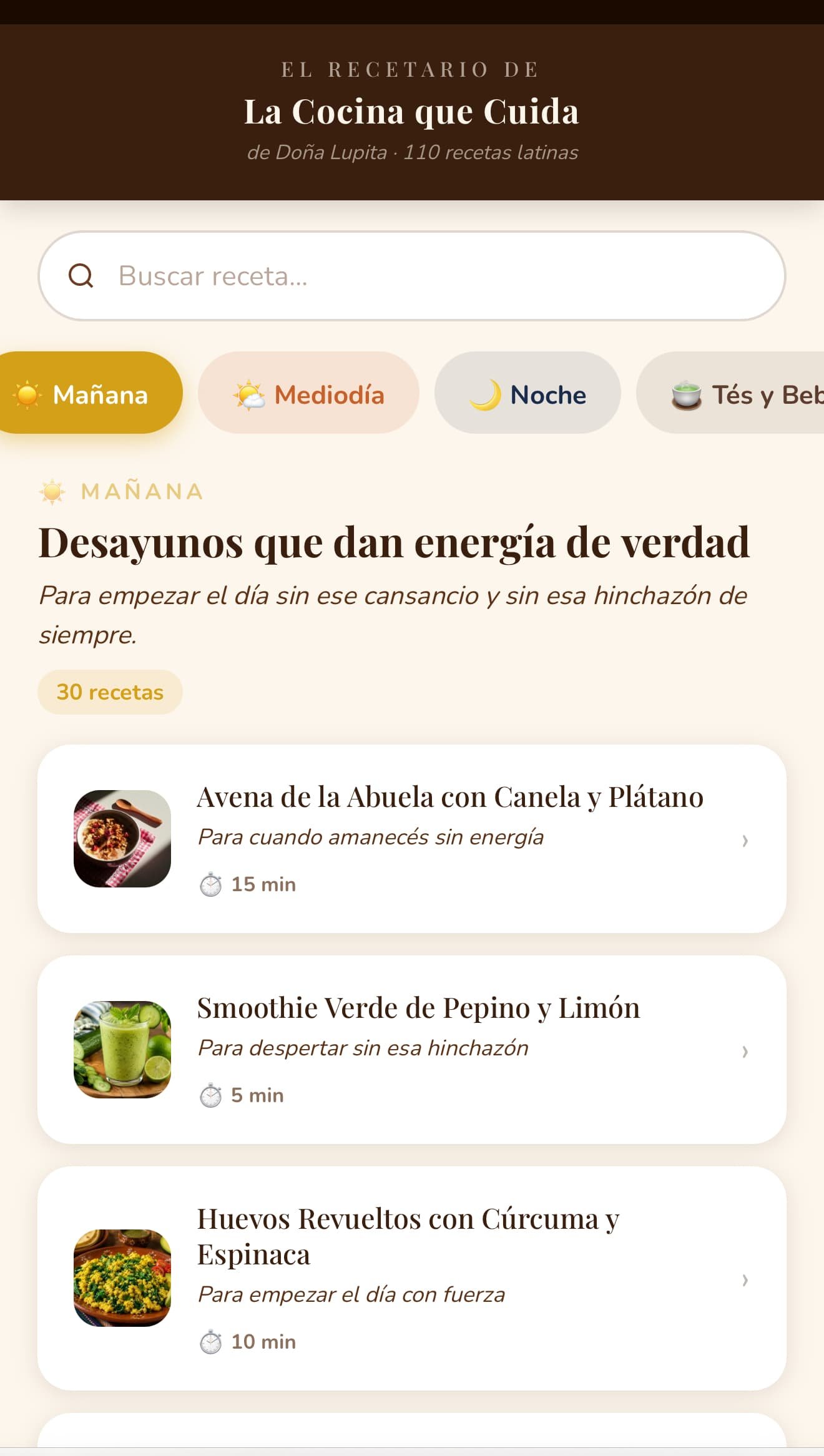 App La Cocina que Cuida